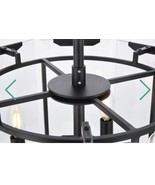 Elegant Lighting Monaco 4 Light 17&quot; Flat Black Pendant Ceiling Light, FR... - €61,10 EUR