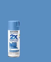 Rust-Oleum Painter&#39;s Touch 2X Satin Spray Paint, Wildflower Blue, 12 Oz - £8.44 GBP