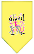 All About that XOXO Screen Print Bandana Yellow Size Large - £9.26 GBP