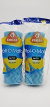 Lot Of 2 O Cedar Roll-O-Matic Roller Mop Refill 8.5” Wave Sponge Blue - $31.54