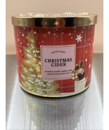 Bath &amp; Body Works CHRISTMAS CIDER 3-Wick Scented Candle / NEW - $546.61 MXN