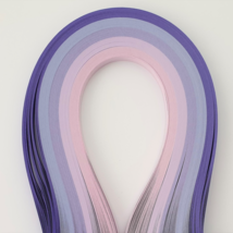 Quilling Paper 5 colors A04 Purple Shades Width 1 / 3 / 5 mm, 5 Packs - $12.50