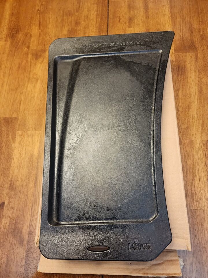 Lodge Griddle Cast Iron Heavy Duty  Black Griddle For GE/Café Stove USED TWICE! - $79.05