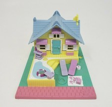 Vintage 1993 Polly Pocket Bluebird Summer Cottage Beach House Pollyville Playset - £29.36 GBP