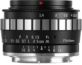 Wide-Angle Prime Lens By Ttartisan 23Mm F1.4 Aps-C Manual Focus Fixed Lens For - £115.97 GBP