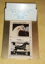 Vtg Vet Supply Butler Indianapolis Indiana + Arab Ink Arabian Horse Trading Card - £37.60 GBP