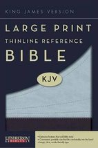 KJV Large Print Thinline Reference Bible, Flexisoft (Imitation Leather, ... - £27.53 GBP