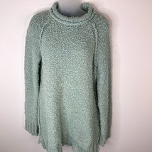 Anthropologie Moth Women’s Juliette Turtleneck Sweater Size M Green Cotton - £12.87 GBP