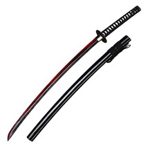 Munetoshi 40.5 Corrupt Red Katana Samurai Sword 1045 Steel Functional Sharp Ful - £61.10 GBP