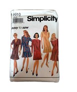 Vintage 1993 Simplicity Dress Pattern 8610 Easy to Sew Size K 8 -12 UNCUT - $109.88 MXN
