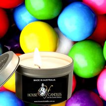 Bubblegum Eco Soy Wax Scented Tin Candles, Vegan Friendly, Hand Poureds - £12.02 GBP+
