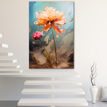 Blooming Flower Canvas Painting Wall Art Poster Landscape Canvas Print Picture - £10.96 GBP+