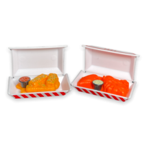 Set of 2 Mini Brands FOODIES TGI Friday&#39;s Wings &amp; Fried Cheese Dollhouse... - $12.86