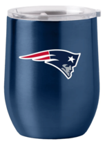 New England Patriots Travel Tumbler 16oz Stainless Steel Curved - $66.49