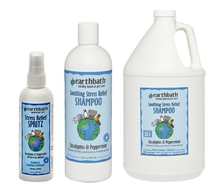 Soothing Stress Relief Calm Pet Anxiety Spray &amp; Natural Dog Shampoo Conc... - $17.71+