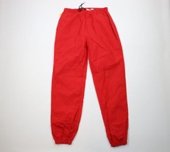 Vintage 90s Marlboro Mens Size Large Spell Out Cuffed Nylon Joggers Pants Red - £47.44 GBP