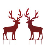 Metal Deer Cut-Out Yard Stakes Set of 2 - $248.83 CAD