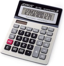 Large 14-Digit Lcd Display Desktop Calculator With Check &amp; Correct Funct... - $728.10 MXN
