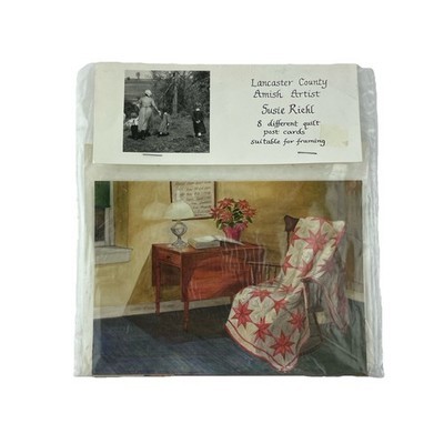 Amish Quilt Postcards Set Of 8 By Susie Riehl Heart Country Item image 2