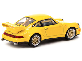Porsche 911 RSR Yellow &quot;Collab64&quot; Series 1/64 Diecast Model Car by Schuco &amp; T... - £20.38 GBP