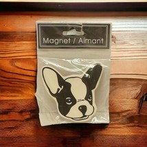 French Bulldog Ceramic Kitchen Refrigerator Magnet Black White NEW - $13.90