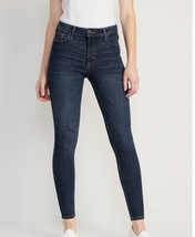 OLD NAVY High-Waisted Rockstar Super-Skinny Jeans Dark Blue Sz 12 NWT NEW - $19.79