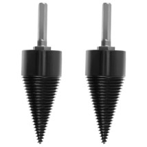 FUNSUEI 2 Pack 42 mm Firewood Log Splitter Drill Bit, Hex Shank Wood, Wa... - £28.31 GBP