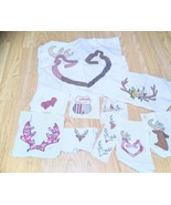 10 Unfinished Cross Stitch Projects Deer Birds Hearts Union Pacific  - $21.05 CAD
