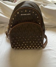 Michael Kors Medium Brown Leather Backpack - $126.23