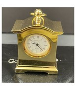 Godinger Mini Carriage Clock, Quartz Movement, Gold Finish, New in Box - $24.75 CAD
