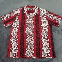 Royal Creations Men’s Hawaiian Hibiscus X-Large Shirt 100% Cotton USA - Red - £29.63 GBP