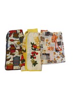 2 Vintage half Aprons and Cobbler Apron / Smock Fruit Retro - £15.24 GBP