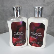 2 Bath &amp; Body Works Midnight Pomegranate Shea Butter Lotion 8oz New Rare... - £46.49 GBP