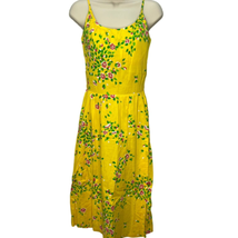 Vintage Malia Hawaiian Floral Dress Size 8 S Yellow Green Sundress New 60s 70s - £118.66 GBP