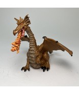 2005 Papo Fire Breathing Gold Dragon Fantasy Figure - £13.34 GBP