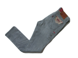 NWT Levi&#39;s 505 C in Burn Rubber Gray Destroyed Straight Stretch Jeans 29 x 30 - £21.58 GBP