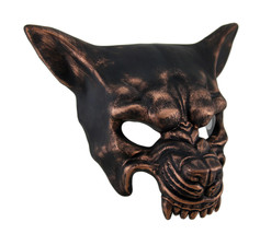 Zeckos Snarling Wolf Metallic Half Face Mask - $36.11