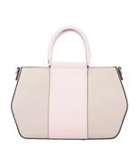 Asia Bellucci Italian Made Beige and Pink Genuine Leather Small Tote Han... - £165.32 GBP