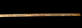 Vintage Yardstick Wooden Paul Merriott Funeral Services Chelsea Oklahoma - $46.39