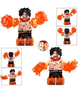 2Pcs Anime Character Portgas D Ace Minifigures Fire Fist Ace Assembly Mini Block - €13,58 EUR