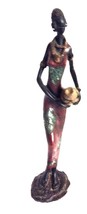 Beautiful African Lady Statue - Height 12&quot; - £6.39 GBP