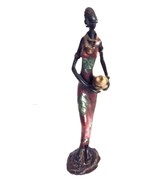 Beautiful African Lady Statue - Height 12&quot; - £6.29 GBP