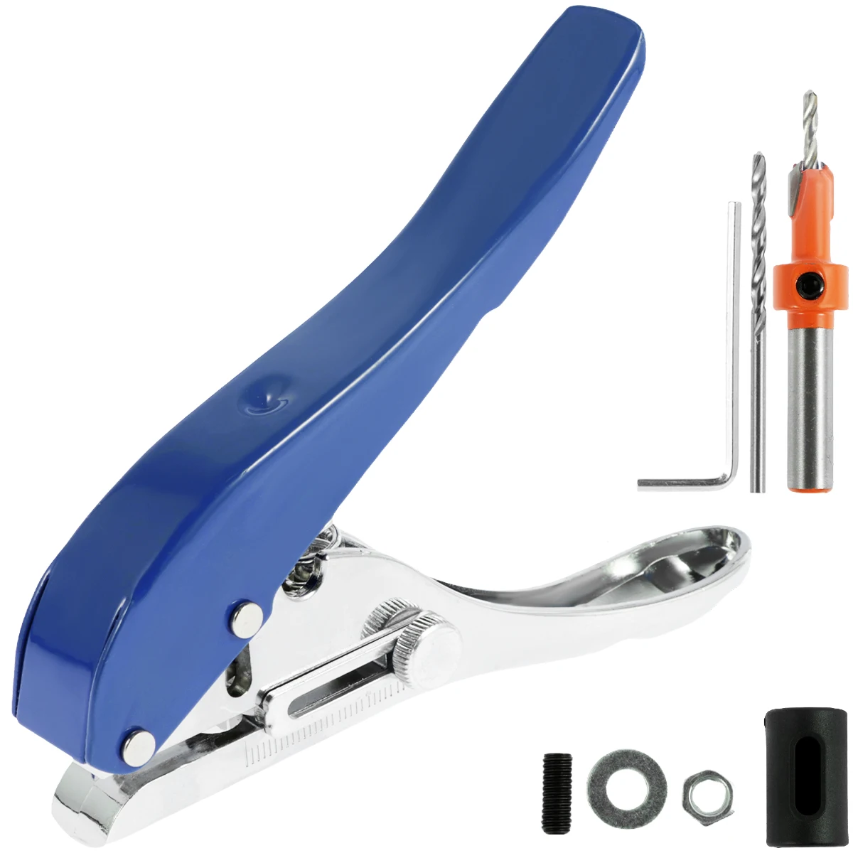 New 5Pcs Single Hole Punch 5/16inch Heavy Duty Hole Puncher Portable Hol... - $65.01