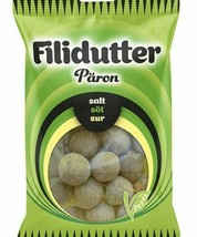 10 x 65g Filidutter Päron Pear salt sweet sour vegan candy bag - £31.00 GBP