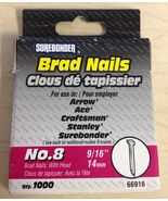 Surebonder 9/16'' #8 Brad Nails (1000 ct) - $11.72
