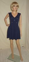 TAVI dress navy with jeweled details and cut out back new sz medium - $27.32