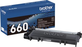 Genuine Brother High Yield Toner Cartridge, Tn660, Replacement Black, 60... - £62.89 GBP