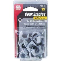 PSG-15 7/16&quot; Gray Plastic Coaxial Staple 15 Count - $9.99