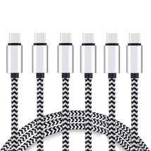 Usb C To Usb C Cable 10Ft 3Pack High Durability 60W 3A Usb Type C Device... - £15.75 GBP