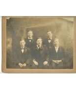 Group of Well Dressed Men Photo on Backer Board - $13.86